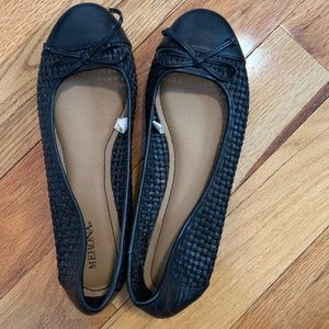 Merona Black Flat Slip on Shoes